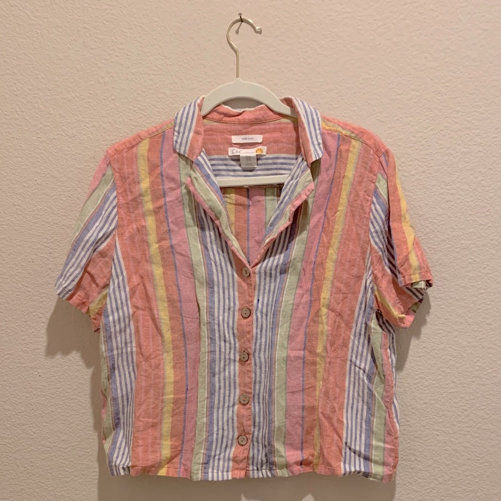 C&C California short sleeve button up shirt